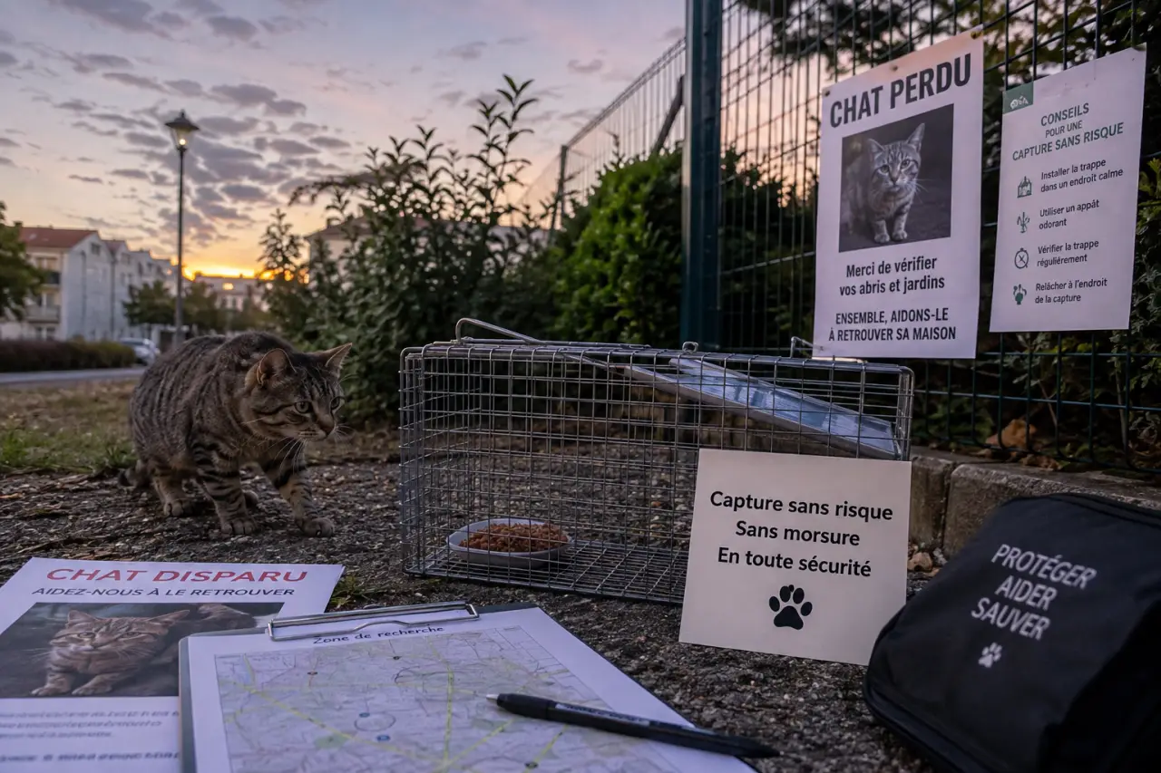 Chaton sauvage : trappe, appât et capture sans morsure