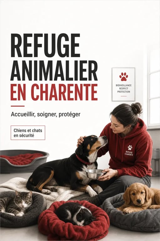 Refuge de l’Angoumois : chiens et chats dans un refuge animalier chaleureux avec une bénévole
