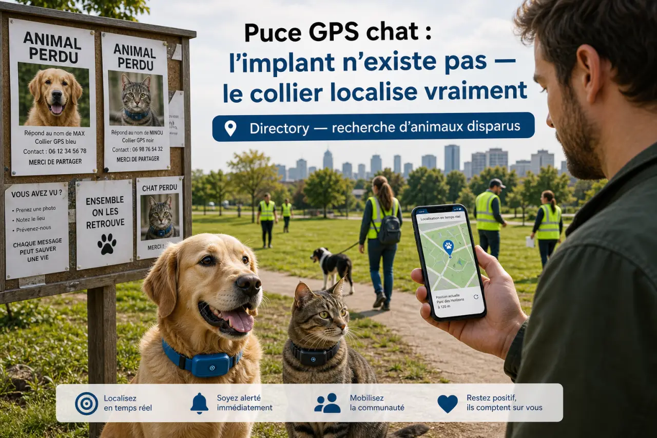 Puce GPS chat : l’implant n’existe pas, le collier localise vraiment