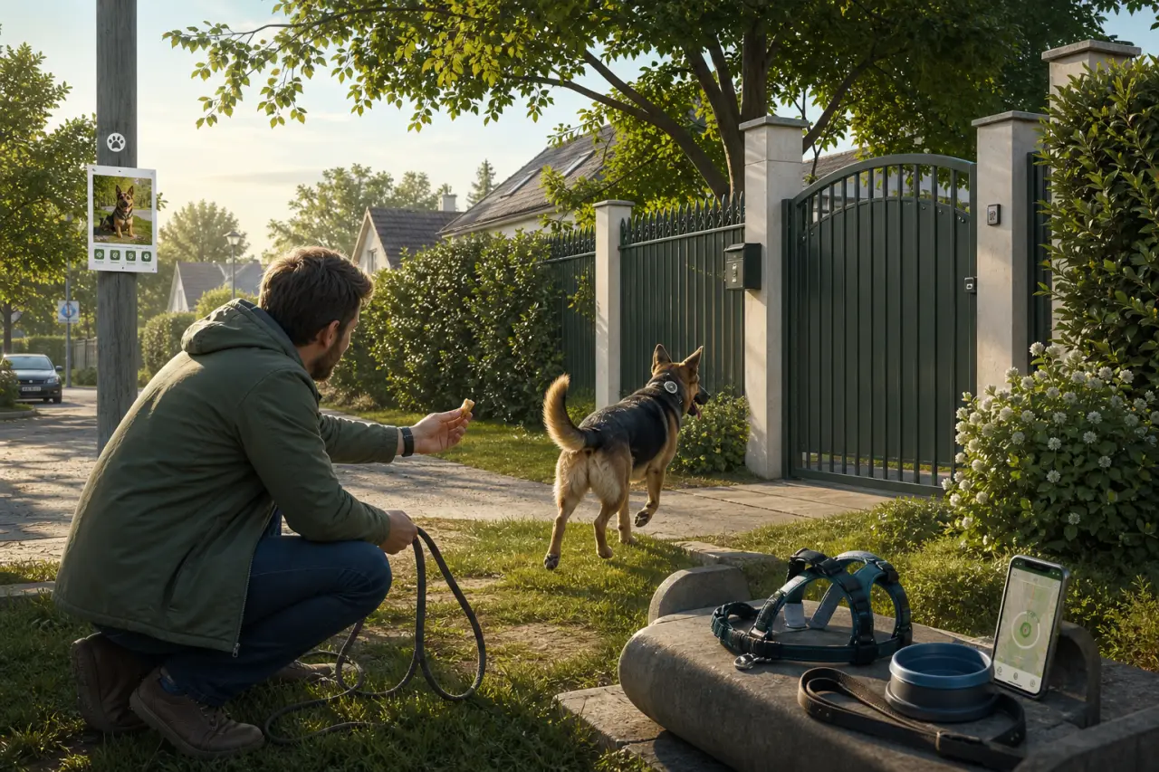 Chien qui fugue : sécuriser le territoire, travailler le rappel et éviter la punition au retour