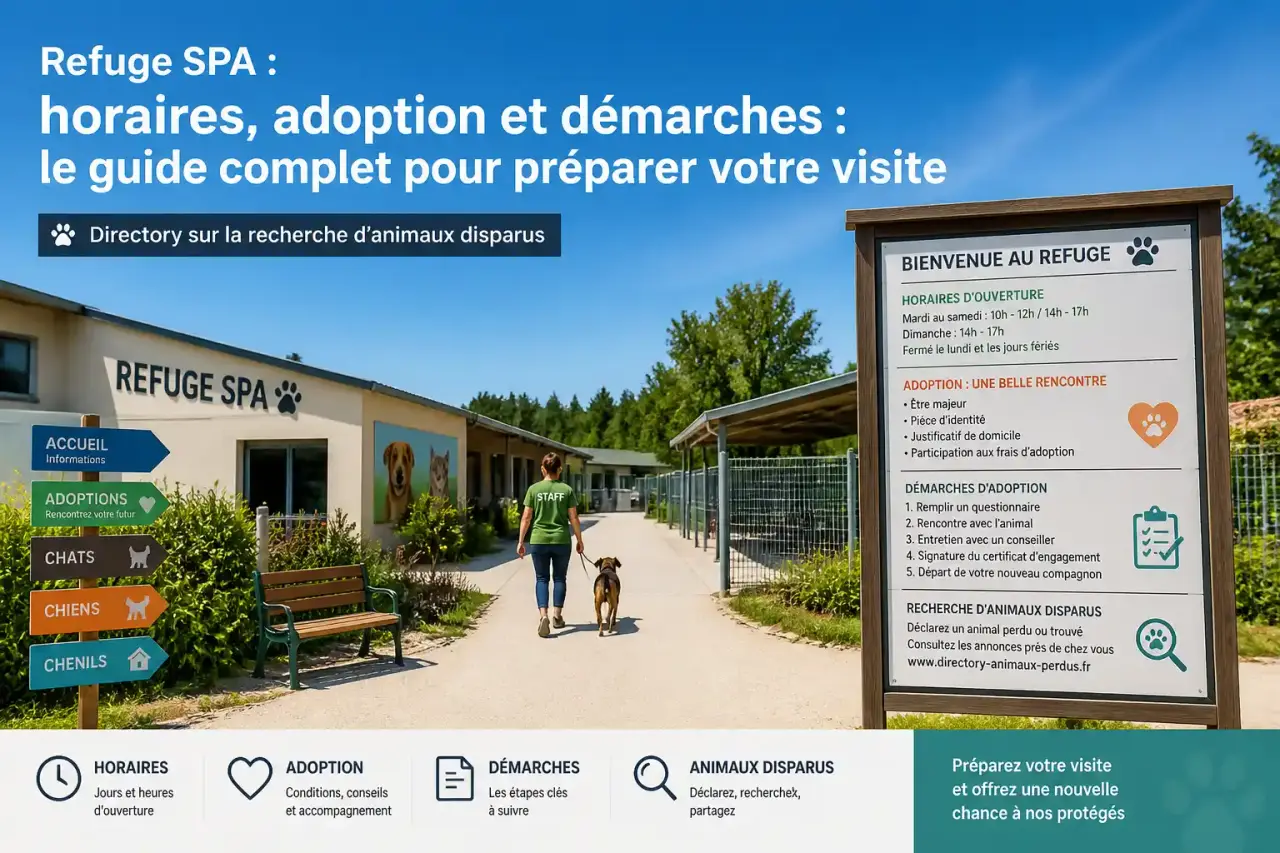 Refuge SPA : horaires, adoption et démarches : le guide complet pour préparer votre visite