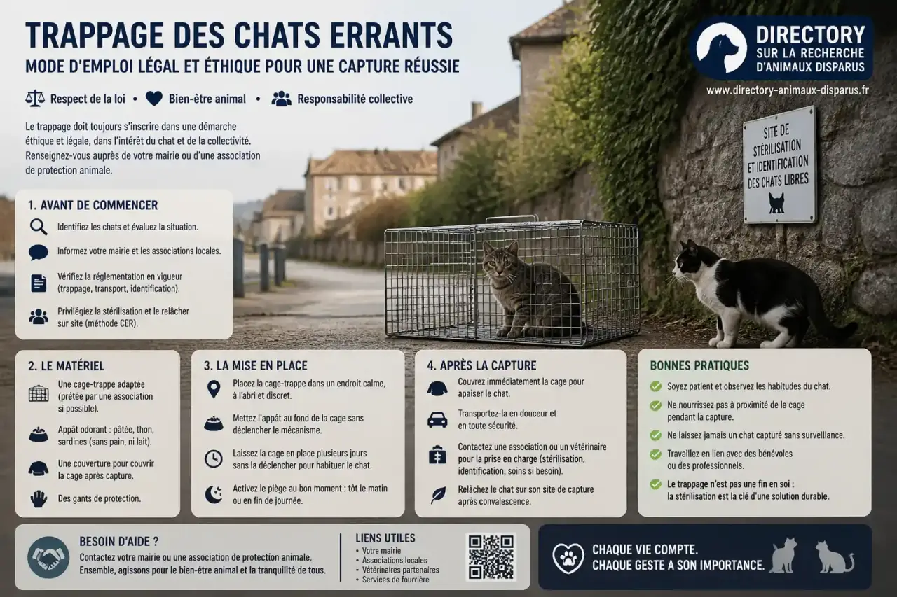 Trappage des chats errants : mode d'emploi légal et éthique pour une capture réussie