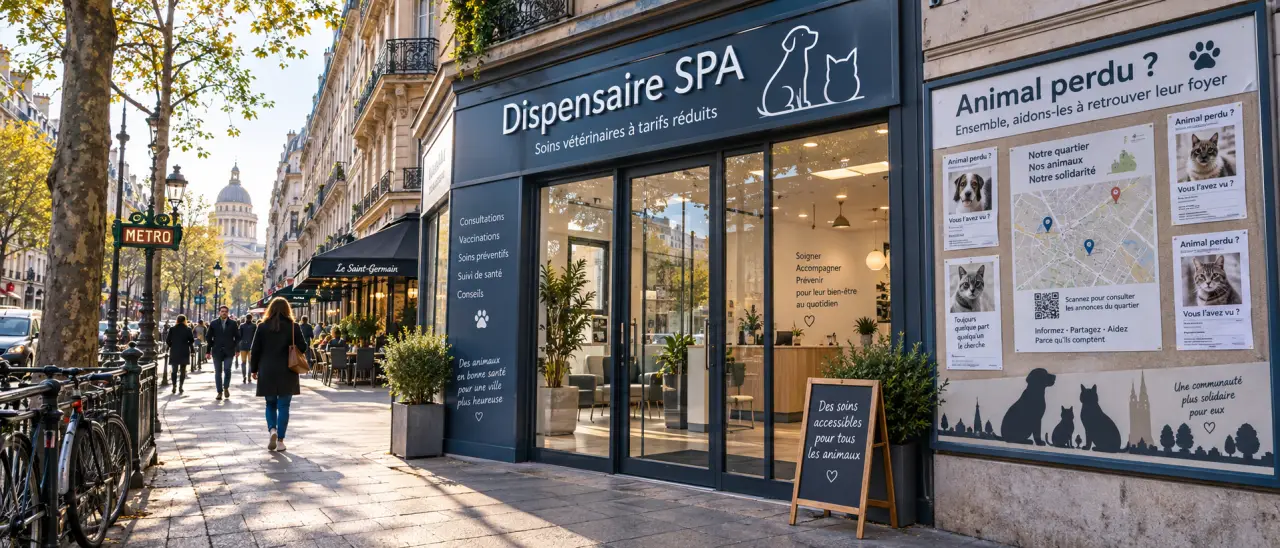 Dispensaire SPA à Paris : soins vétérinaires à tarifs réduits, sans refuge ni accueil d’abandons